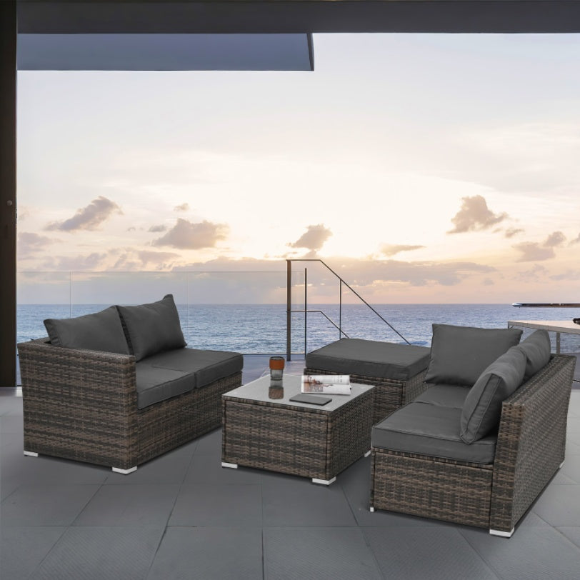 Patio Furniture, Outdoor Furniture, Seasonal PE Wicker Furniture, 4